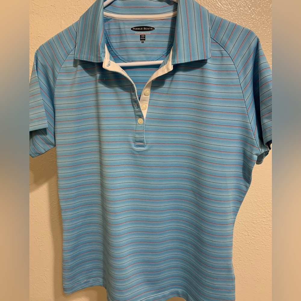 Pebble Beach Performance Golf Shirt Sz M